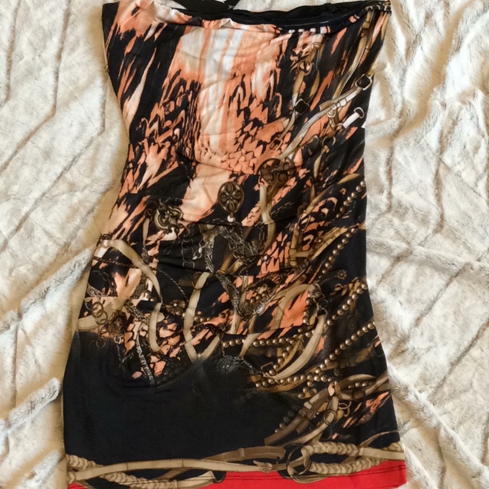 Nikibiki chain printed tube dress